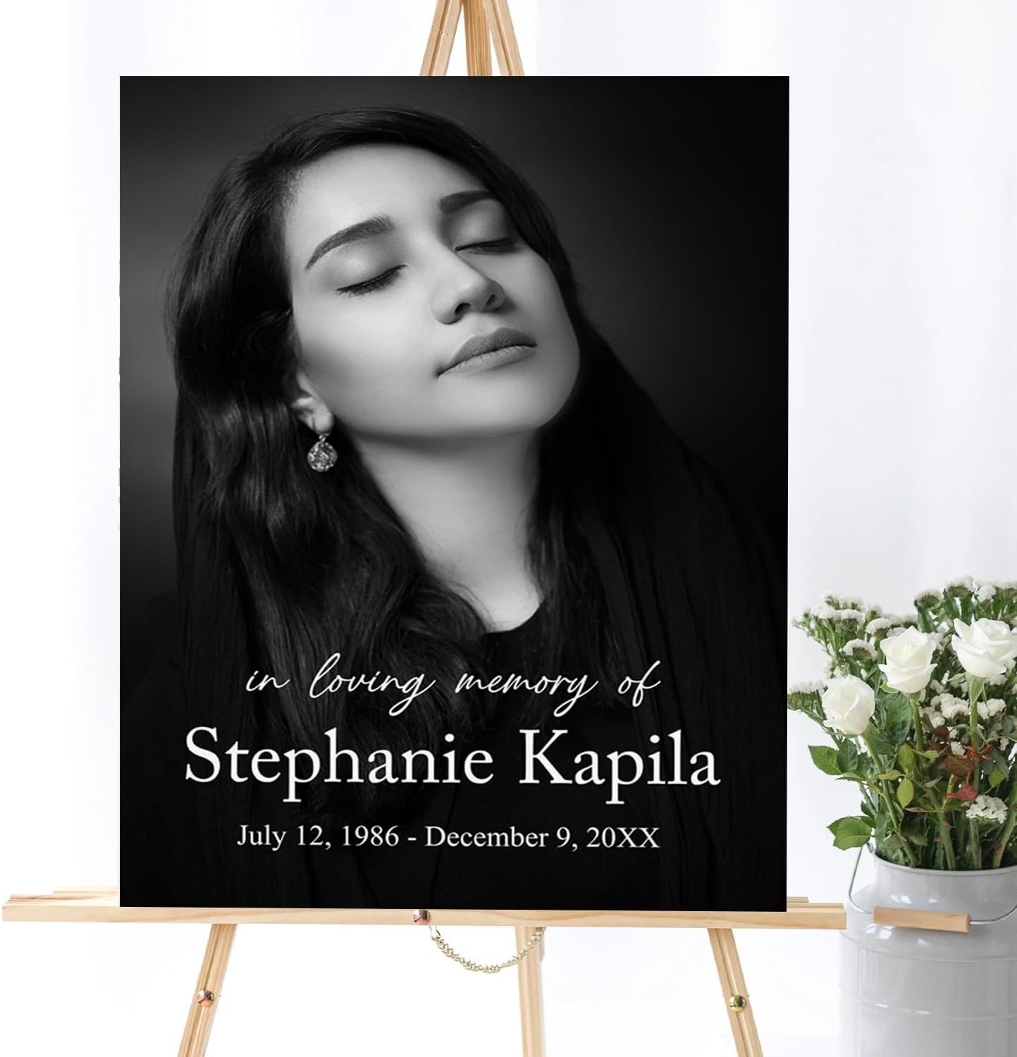 Funeral Welcome Sign, Memorial Welcome Sign, Celebration of Life Welcome Sign, Funeral Decor, Celebration Of Life Sign, Black Color Funeral Program