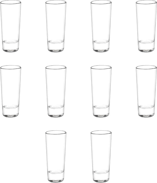 DISCOUNT PROMOS Cordial Shooter Shot Glasses 2 oz. Set of 10, Bulk Pack - Great for Birthdays, Parties, Indoor & Outdoor Events - Clear