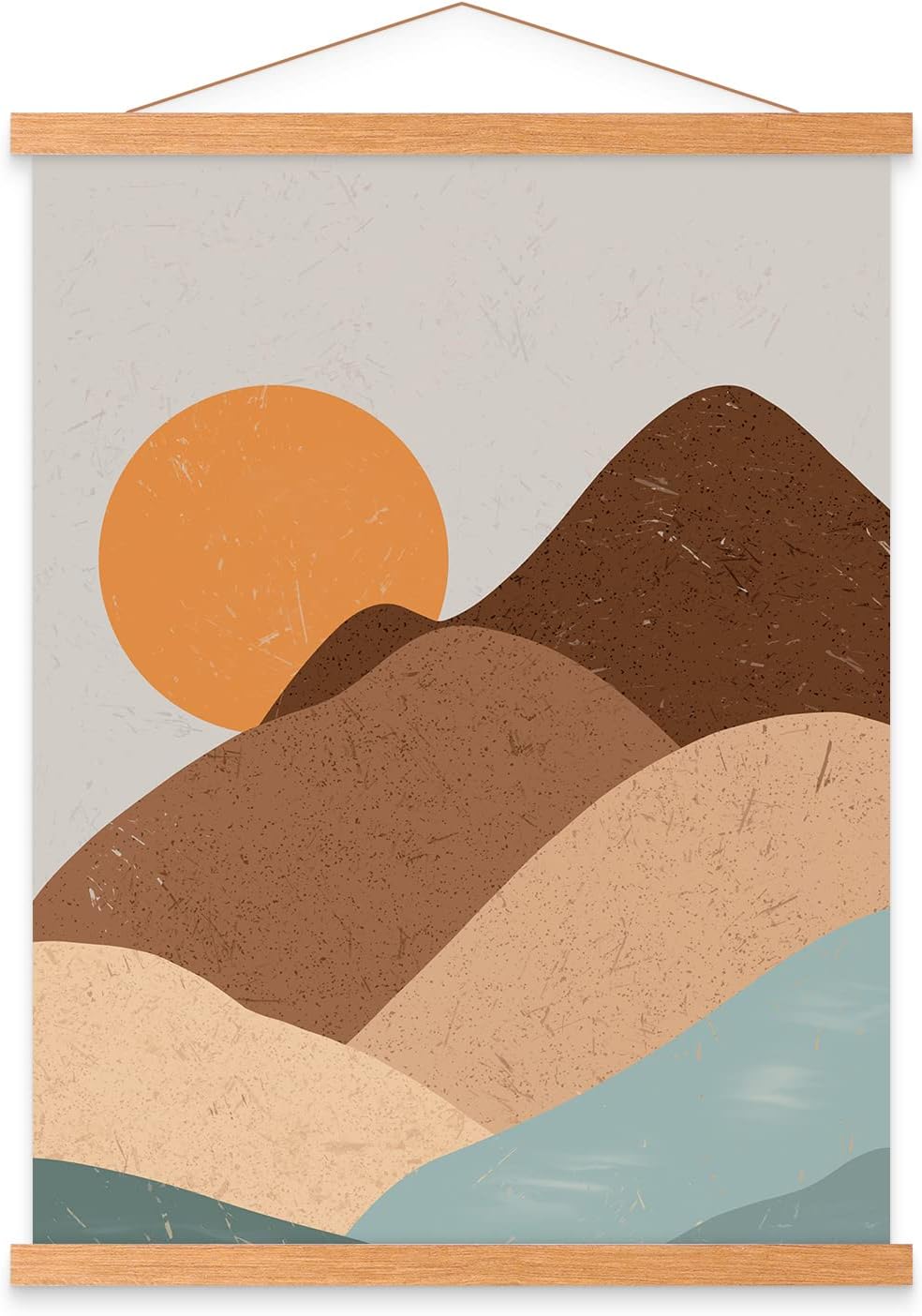 12x16 12x18 12x24 Poster Frame, Magnetic Light Wood Frame Hanger for Photo Picutre Canvas Artwork Art Print Wall Hanging (1 Pack, 12")