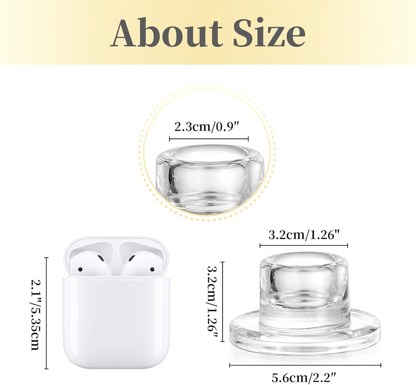 Hewory Glass Taper Candle Holders: 20 PCS Candlestick Holders Clear Short Tapered Candle Holder Set - Candle Stick Holder Decor for Table Centerpiece Wedding Party Advent Christmas Home Decorations