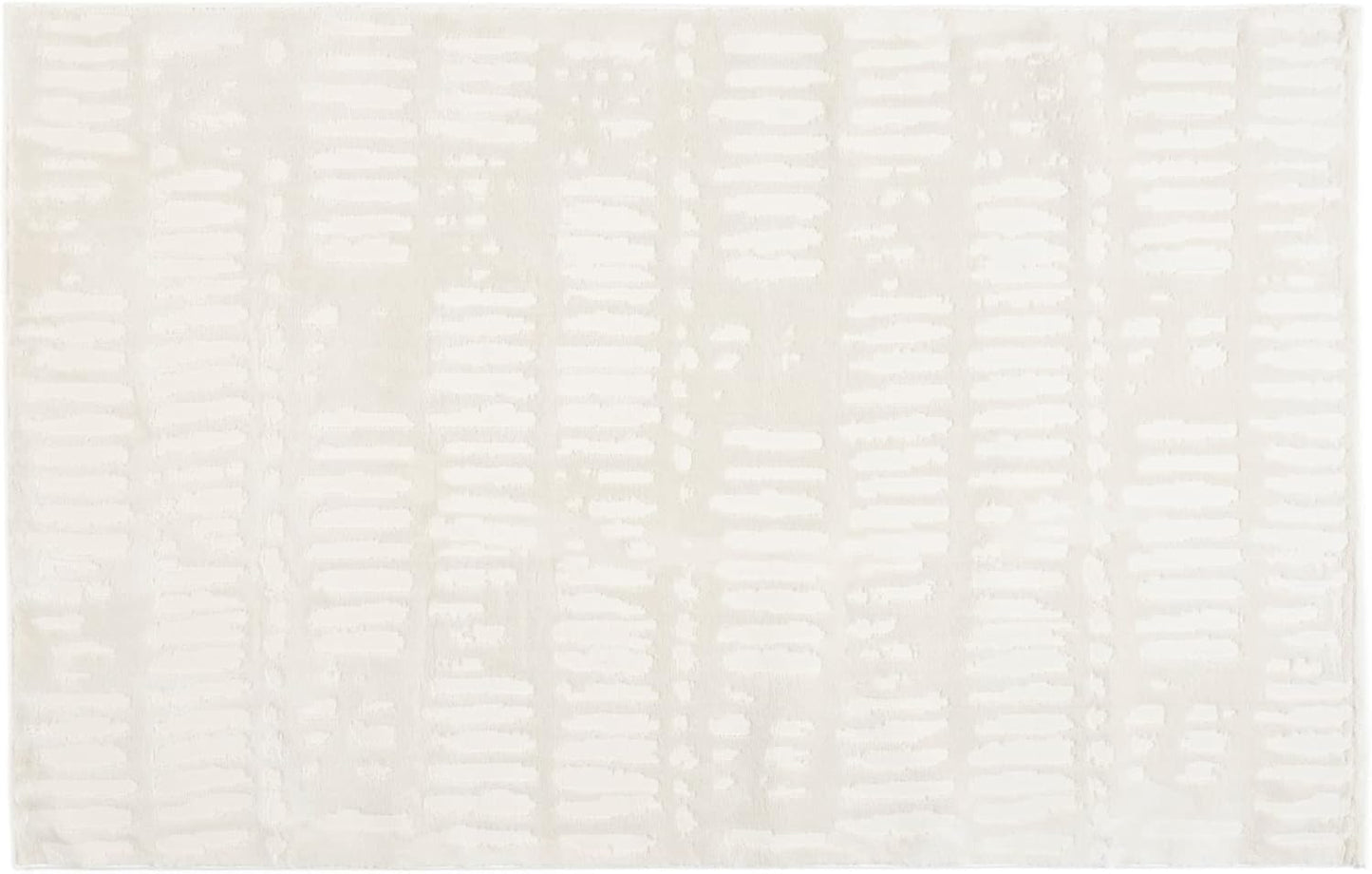 Revival Rugs Shell 3'11"x6'1" Machine Washable Area Rug for Kitchen Bedroom - 100% Recycled Oeko-TEX Certified, Medium Pile, Beige, Cream