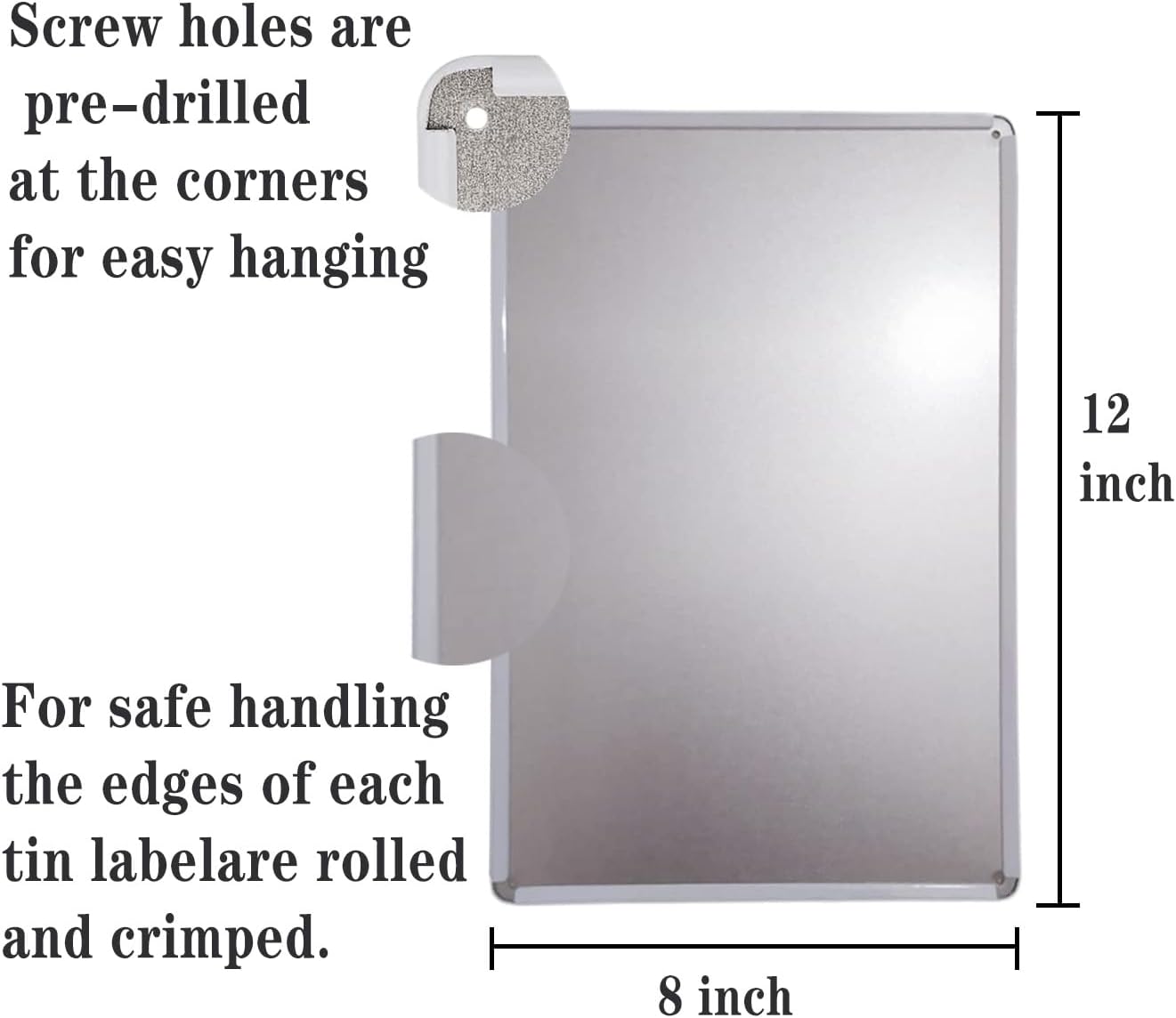 Funny Frog Room Sign - "Hippity Hoppity Get Off My Property" No Trespassing Warning Sign, Vintage Metal Tin Wall Décor, 8" x 12" for Bedroom, Door, Home