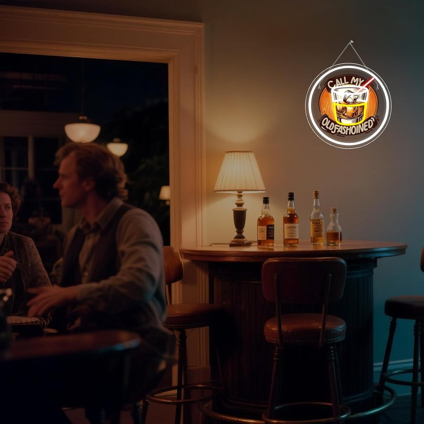 Call My Old Fasion Neon Sign Wine LED Neon Signs for Wall Decor Night Lights Music Bar Lamp for Home Led Light for Wine Tasting Club Gift for Party Decorations