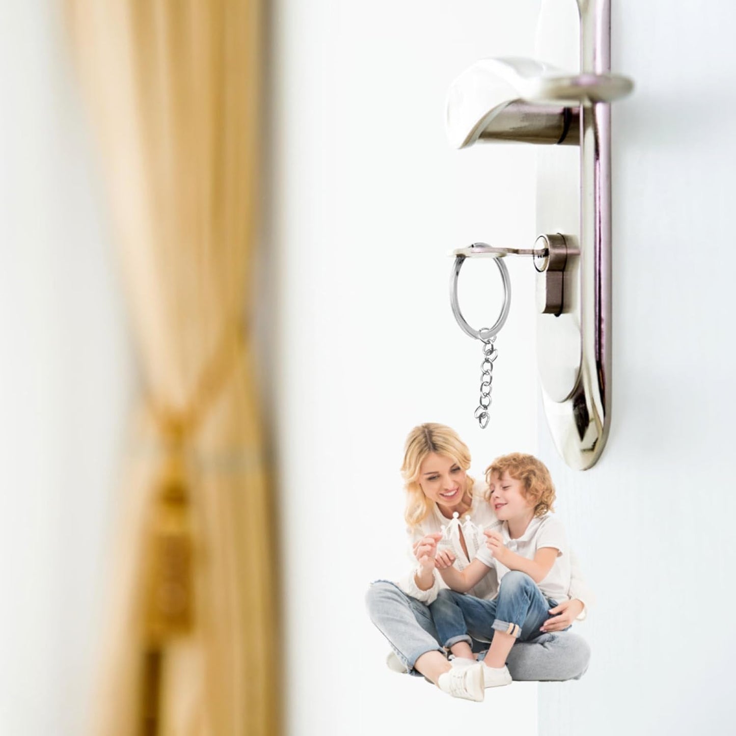 Custom Keychain, Personalized Keychain with Photo, Perfect Creative Gifts Suitable for Friend and Family