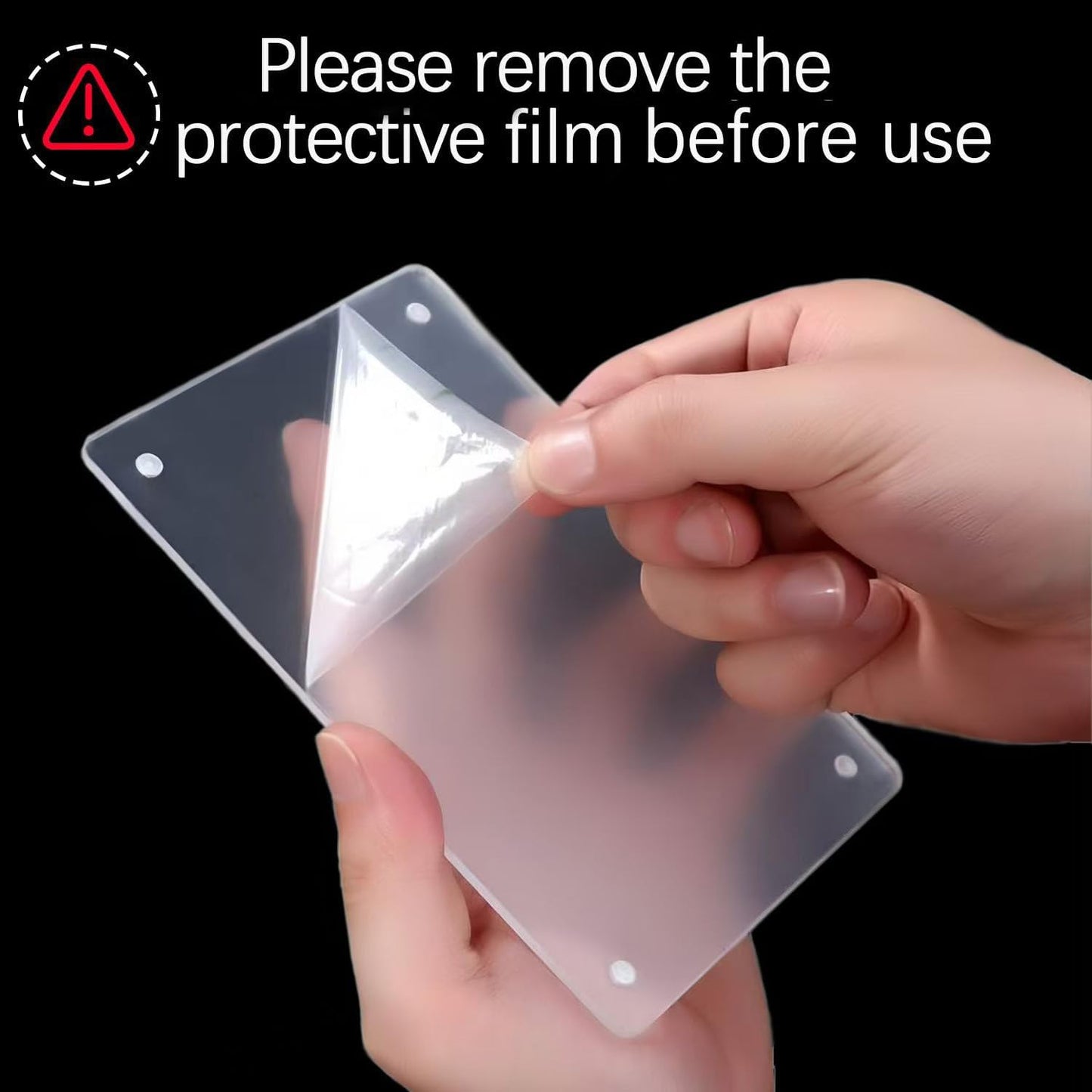 Acrylic Magnetic Photo Frame, 4x6 Inch Double-sided Magnetic Photo Frame, Tabletop Frameless Postcard Display (3-Pack)