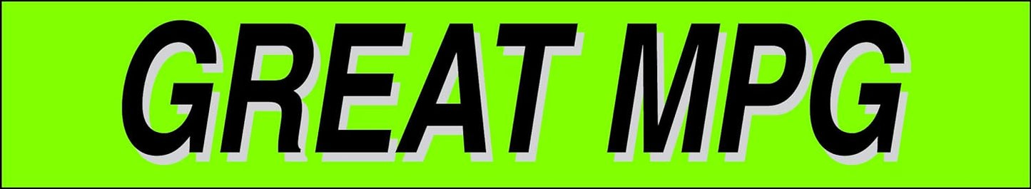 Ez-line Vinyl Windshield Stickers 3 Dozen 15 Inch Chartreuse Slogan Dealership Pro Pack for Car Lots (EZ115-Pack4)