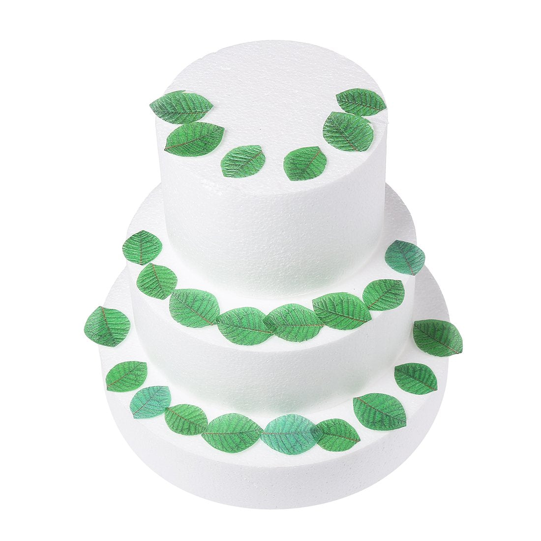 GEORLD 24Pcs Edible Cake & Cupcake Toppers Green Leaves Decoration …