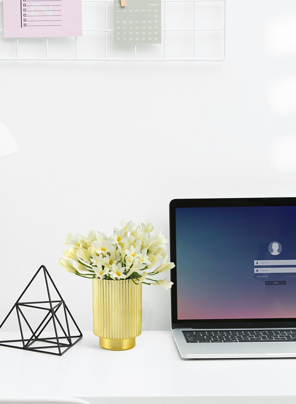 Serene Spaces Living Gold Ribbed Pedestal Glass Votive Holder, Table Centerpiece, Home, Office, Wedding, Birthday, Holiday & Special Events Decor, 3.5" Diameter & 5" Tall, Pack of 24