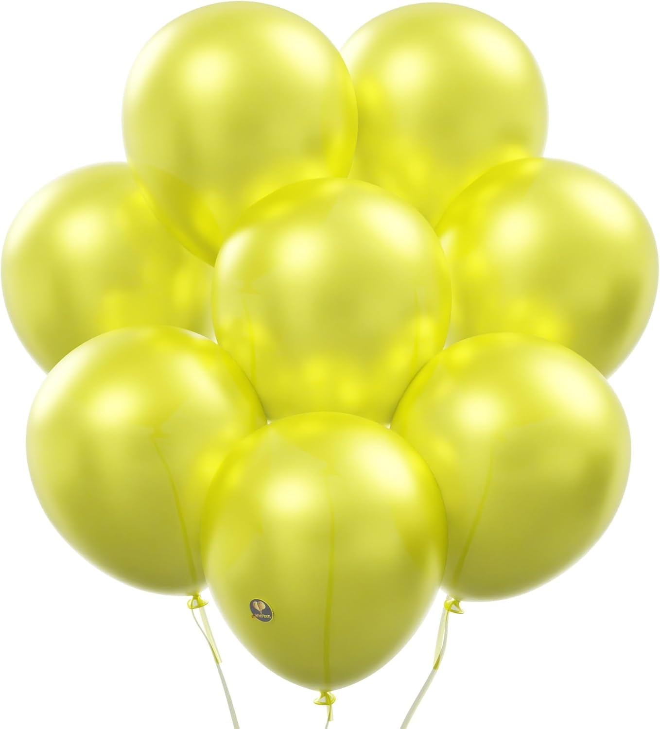 AFTERLOON® Biodegradable Balloons 24 pcs Pearlized Yellow 10 Inch, Pearlescent Thickened Extra Strong Natural Latex Helium Float, Colorful Bulk Color ballon Globos Para Decoration De Fiestas Kids