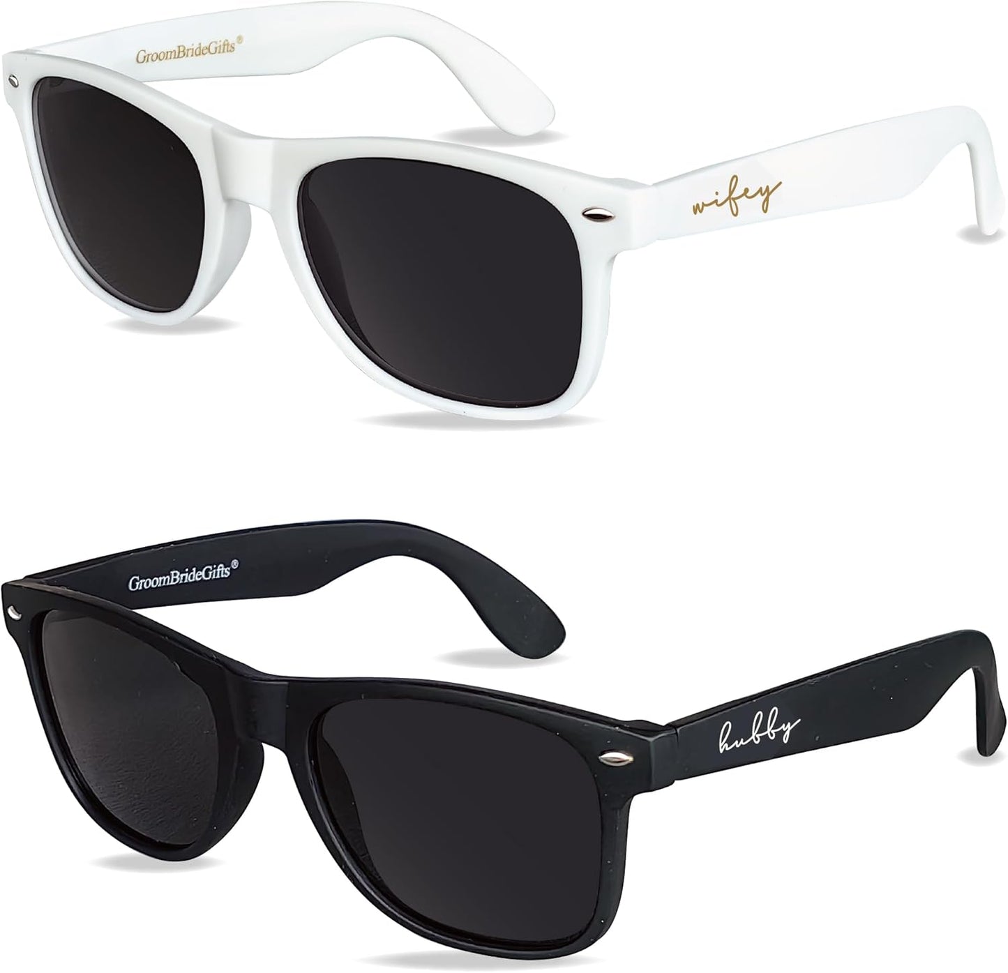 Bride and Groom Polarized Sunglasses for Wedding – UV400 Protection, Lightweight & Stylish Couple Sunglasses