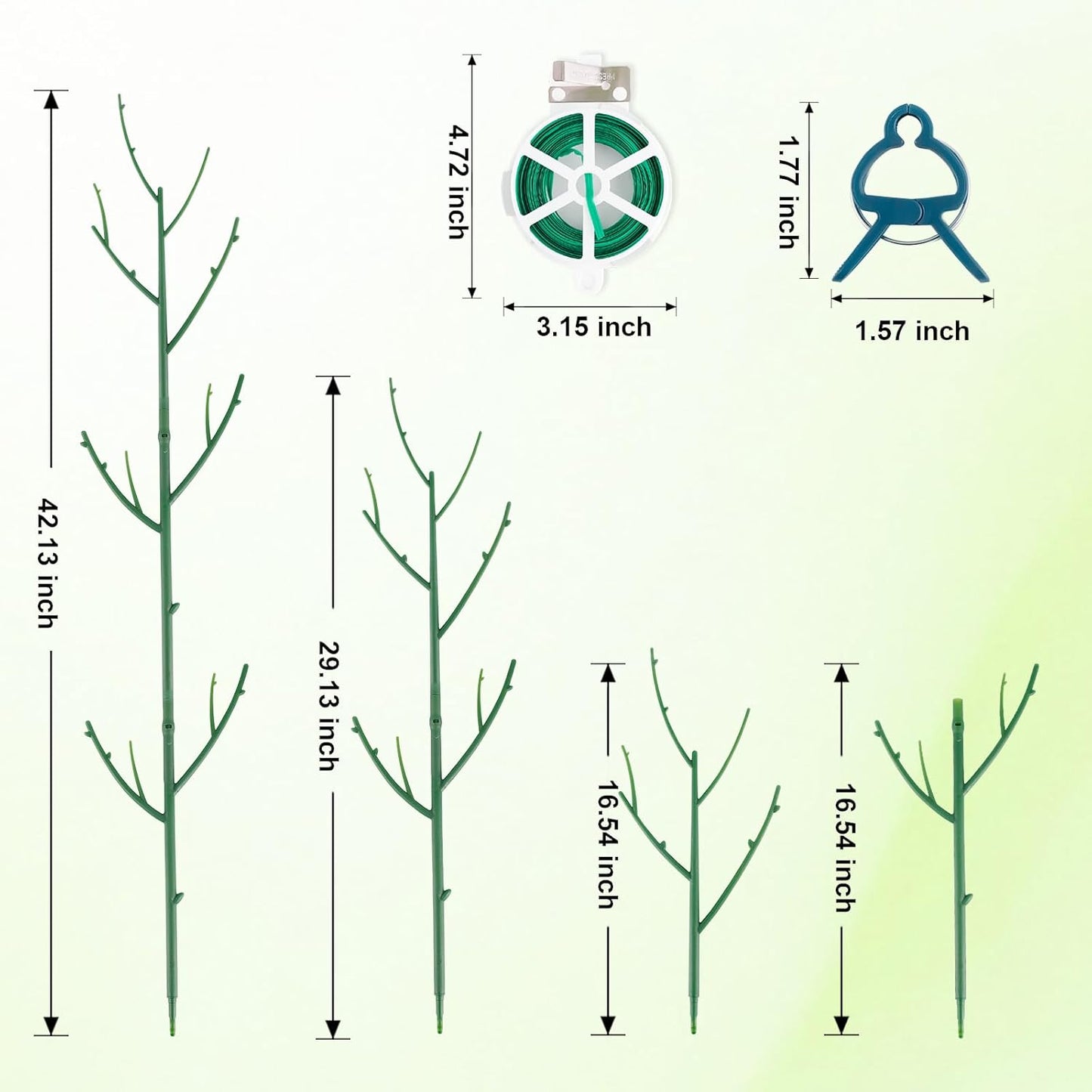 6 Pack Stackable Monstera Plant Support, Plant Stakes for Indoor and Outdoor Plants Use, Garden Stakes for Climbing and Potted Plants, Pothos, Philodendron