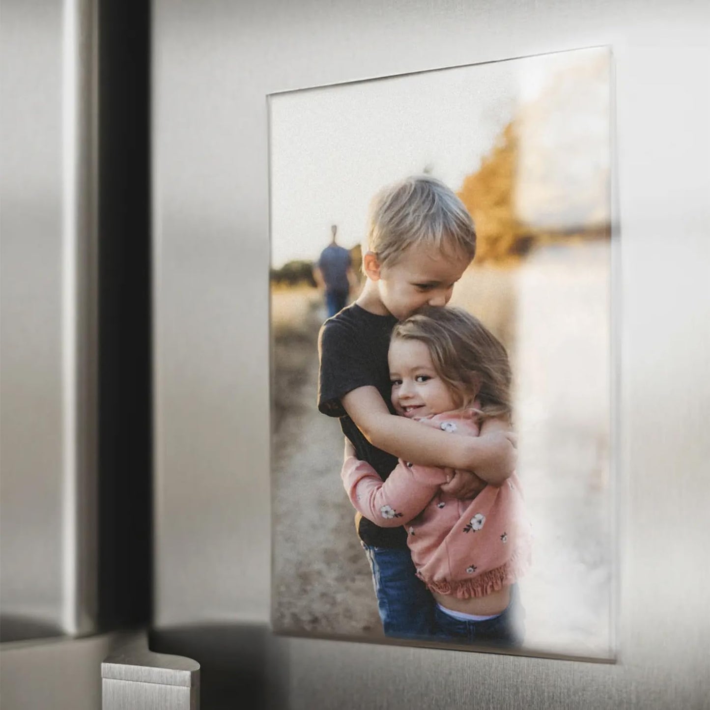 8 Pcs Magnetic Picture Frames for Refrigerator 2.36 x 3.54 Inch, Acrylic Magnetic Picture Frames, Mini Clear Picture Display Frame