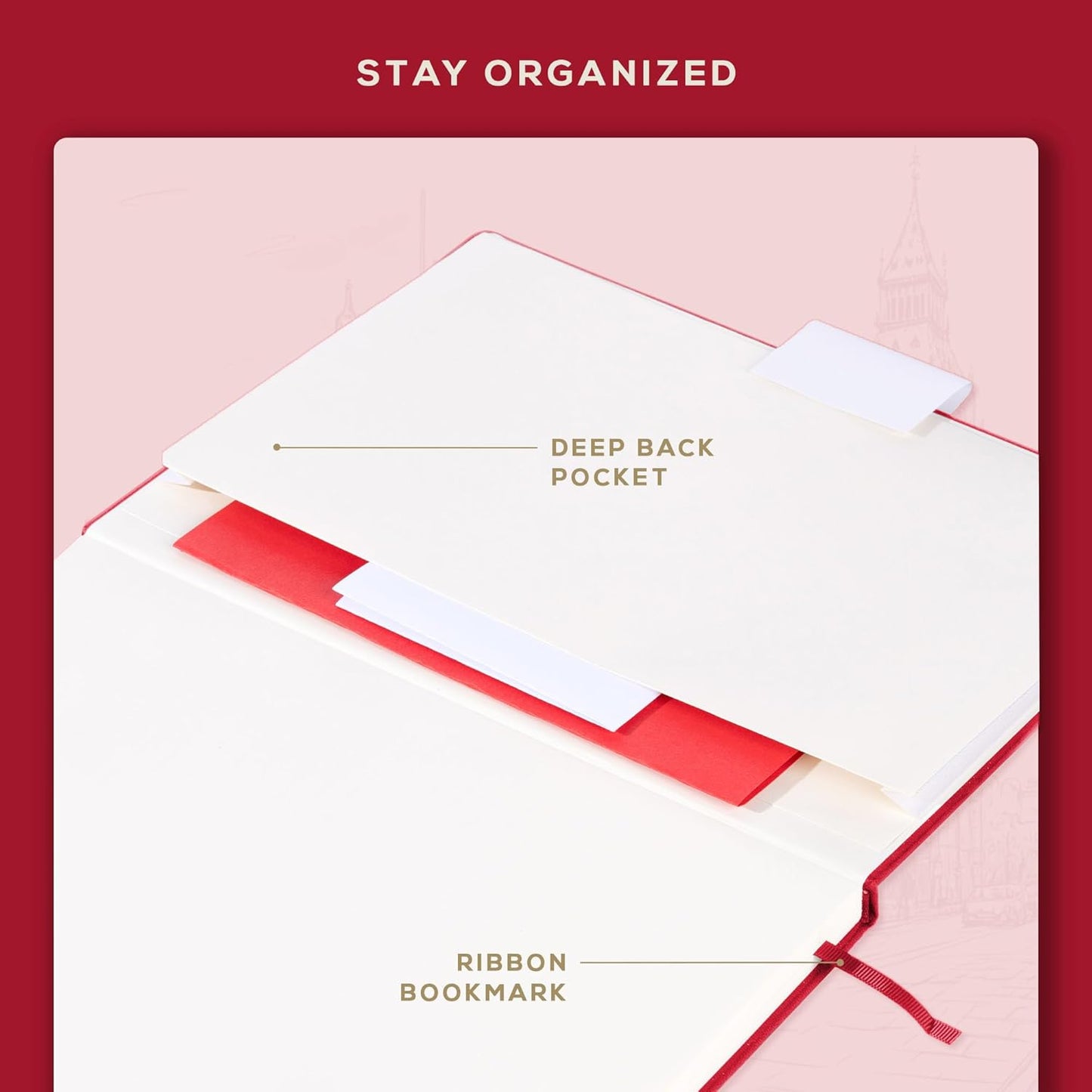 BEECHMORE BOOKS Ruled Journal Notebook, A4 8.5 x 11.5 inch 160 Lined Pages, Hardcover Leather Journals For Women, Men, Writing And Notebooks For Work - 120 GSM Thick Paper, Gifts Box Included