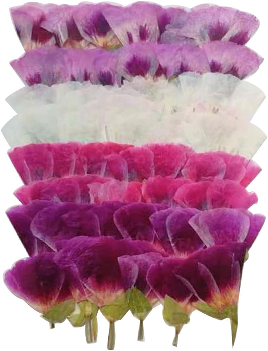 48 Pcs Dried Pressed Flowers for Crafts Art Resin DIY Natural Dry Floral Epoxy Jewelry Real Flower with Leaves Plants Decor Cakes Phone Cases Bookmarks Candles Handmade Soap Farewell