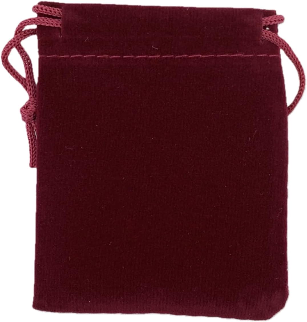 Palmhomee Pack of 48 3x4 Inch Velvet Drawstring Bags Gift Bag Velvet Pouch For Jewelry Wedding and Party Favor (Bungundy)