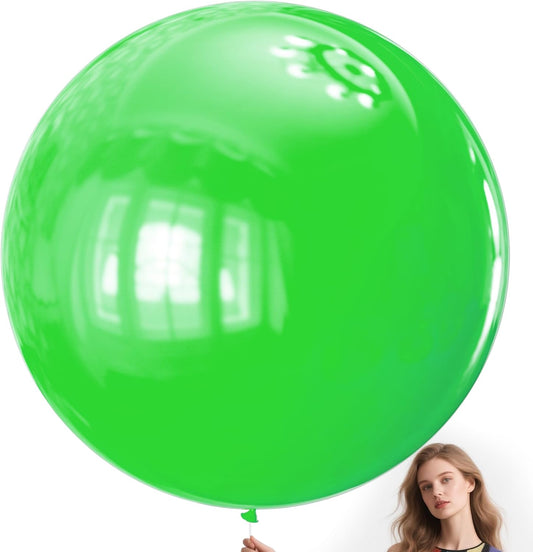 KAWKALSH Lime Green Balloons 9pcs 36 Inch Extra Large Big Jumbo Giant Neon Yellowish Light Green Latex Balloons for Graduation Halloween Summer Baby Showers Birthday Party Decorations