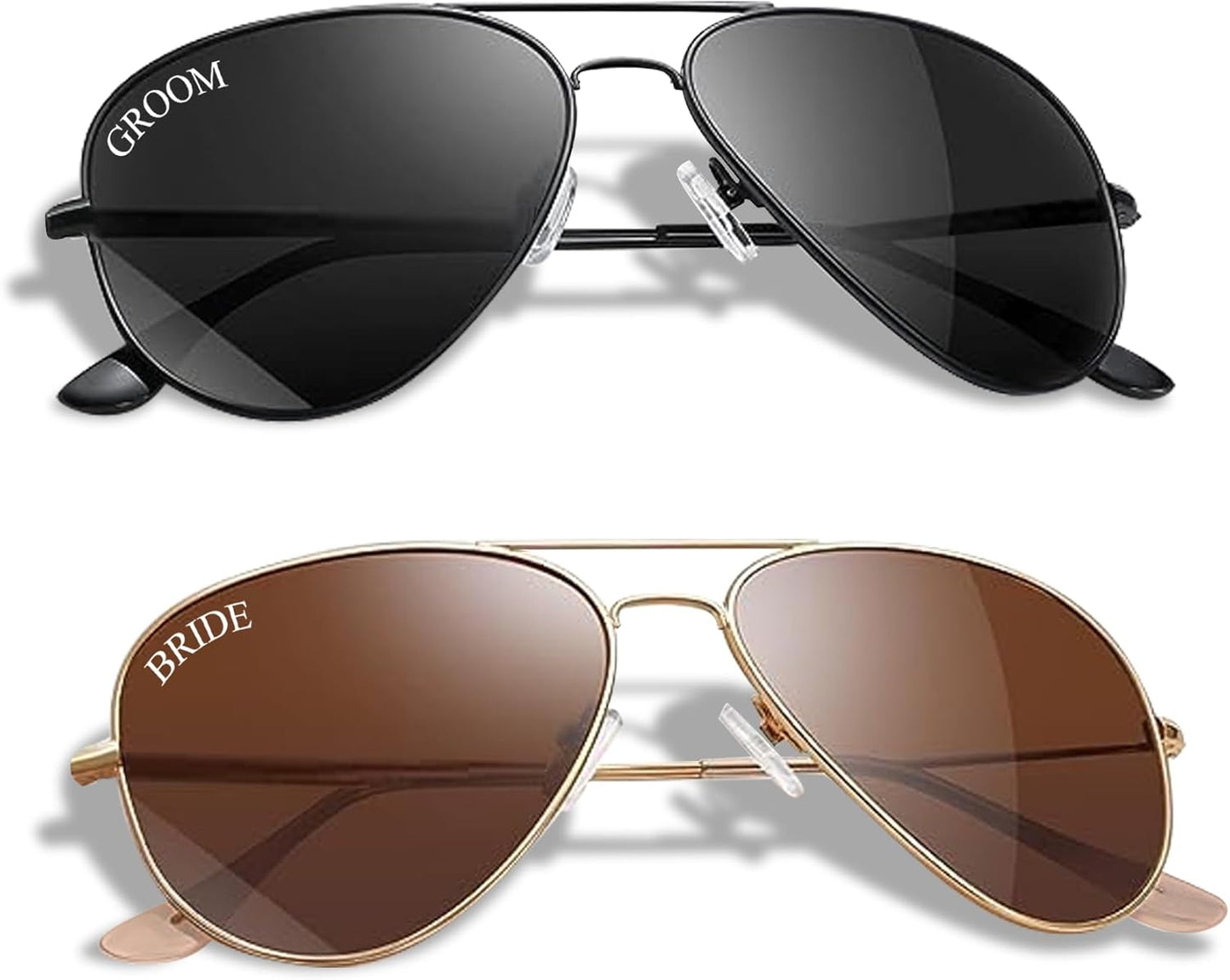 Bride and Groom Polarized Sunglasses for Wedding – UV400 Protection, Lightweight & Stylish Couple Sunglasses