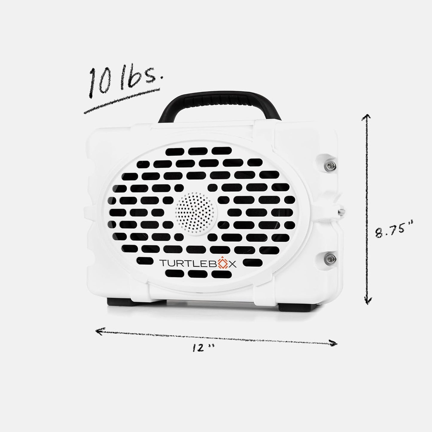Turtlebox Original Gen 3: Portable Outdoor Bluetooth Speaker – Ultra-Loud (120dB), Waterproof (IP67), Rugged, Impact-Resistant, 3-Day Battery | Party Mode: Unlimited Pairing Stereo, White/Camo