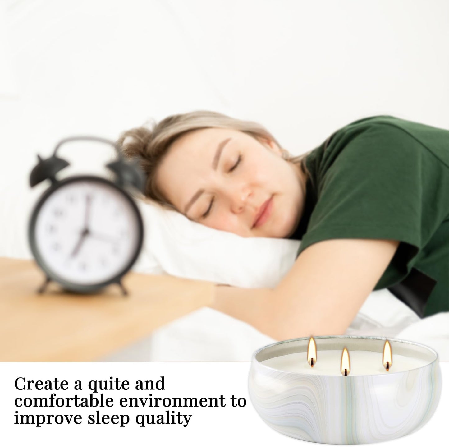 30-Hour Citronella Candle Set – 4 x 12oz Soy Wax Candles for Indoor Outdoor Use,3 Wicks Ideal for Home Patio, Balcony BBQs, and Summer Camping