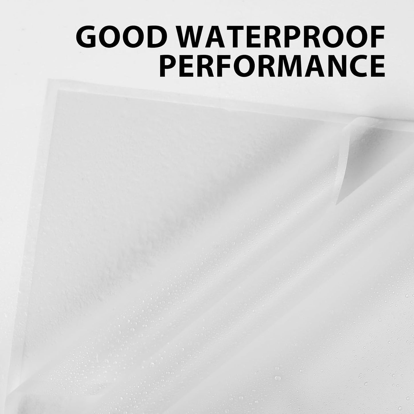 NESCCI 20 Sheet Flower Wrapping Paper - Waterproof Floral Bouquet Wrapping Paper, Florist Supplies Packaging Paper for Wedding Birthday Gift DIY (Translucent White)