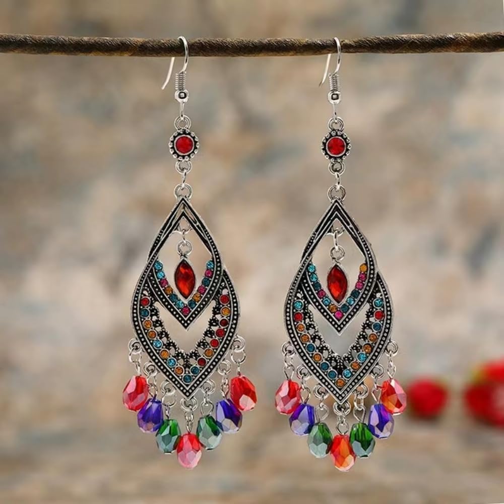 100pcs 8x12mm Teardrop Crystal Glass Beads Vertical Hole Faceted Glass Teardrop Spacer Beads for Bracelets Necklace Earring DIY Jewelry Making Craft(Light Blue)