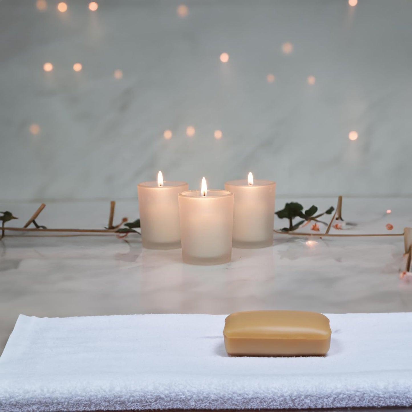 WGV Silver Speckled Tea Light Votive Candle Holder 2.2x2.75, Small Tiny Utility Cylinder Mercury Glass Vase, Home Accent Decor, 6 Pieces