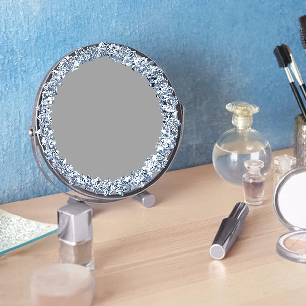 Acrylic Crushed Ice Rocks, Babenest 150 PCS Fake Crystals Plastic Ice Cubes Diamonds Gems for Vase Fillers, Home Decoration, Table Scatter, Event, Wedding, Arts & Crafts (Clear)