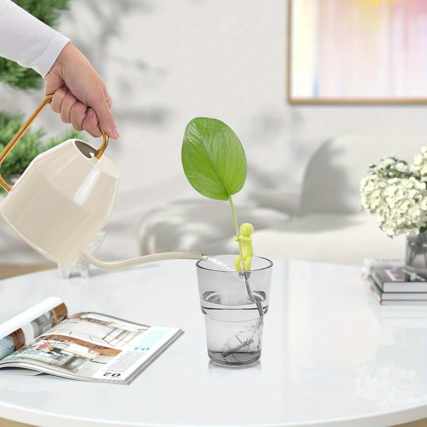 24-pcs Plant Propagation Buddy, Plant Cutting Holder for Stems, Sprouts and Shoots, Plant Propagation Friends for an Indoor Garden or a Plant Propagation Station (24, Green)