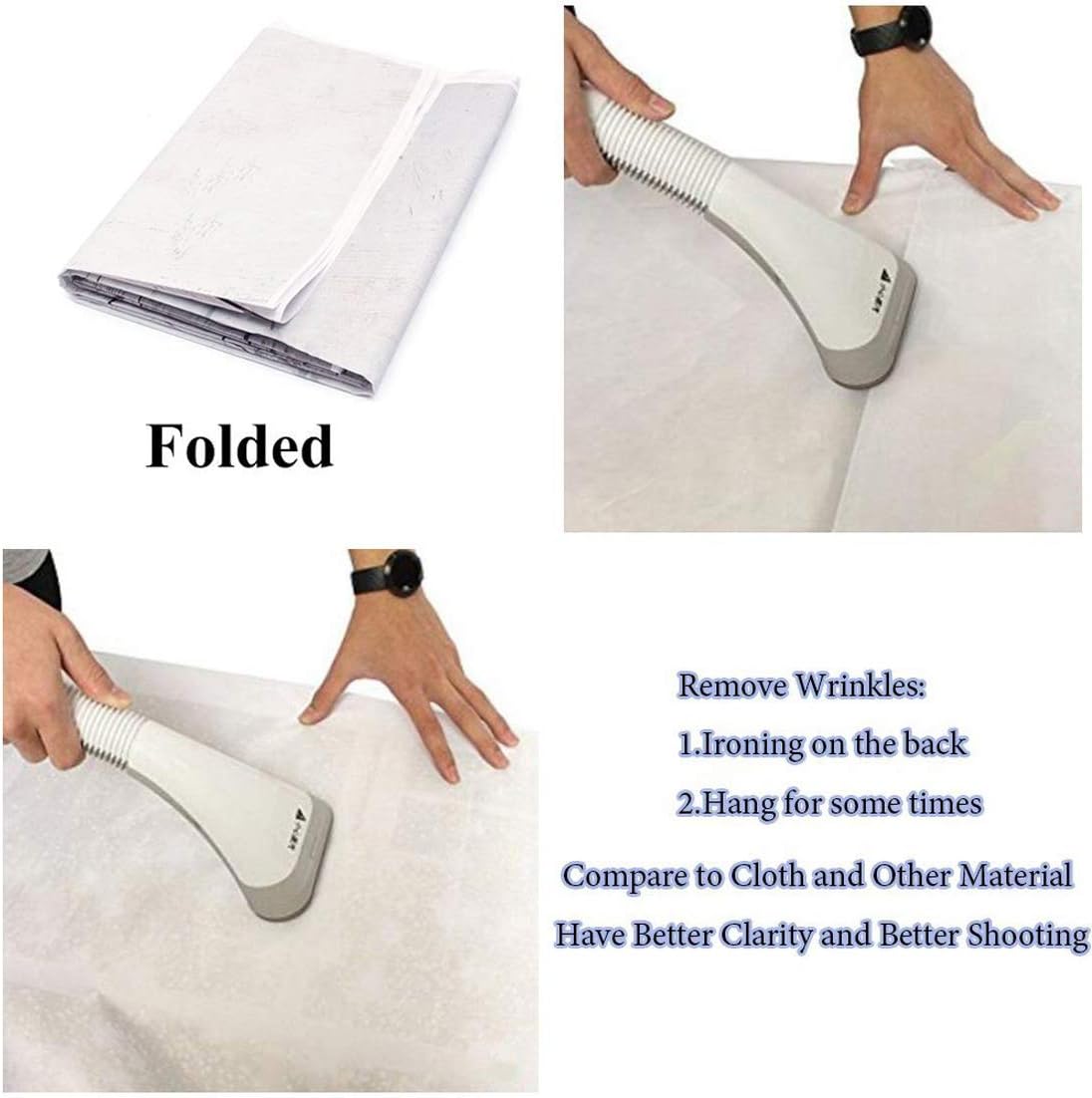 SJOLOON Blue Glitter Backdrop Royal Photo Backdrop for Birthday Party Decoration Graduation Studio Props 12558 (8x6FT)