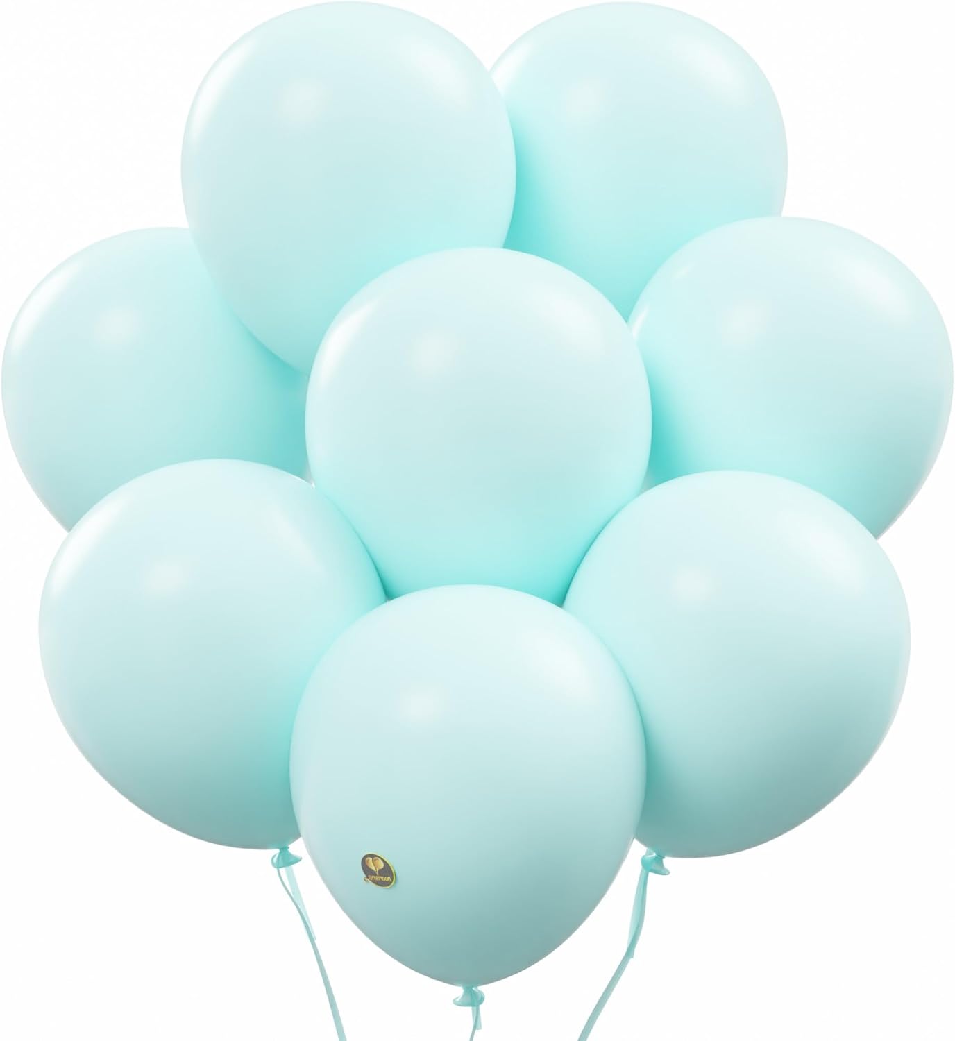 AFTERLOON® Biodegradable Balloons 24 pcs Pastel Mint 10 Inch, Matte Color Thickened Extra Strong Natural Latex Helium Float, Colorful Bulk Color ballon Globos Para Decoration De Fiestas Kids