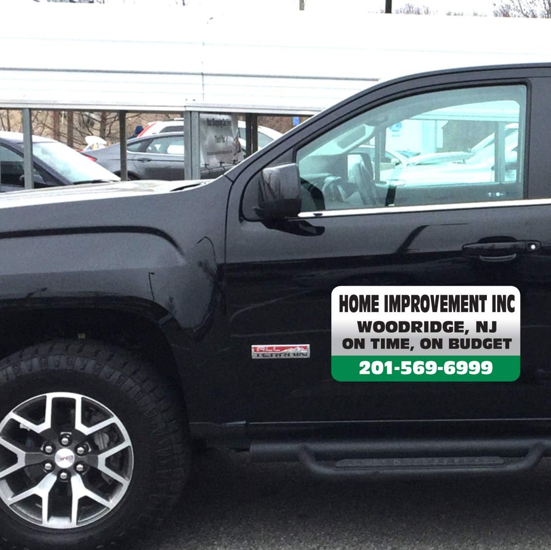 Car Magnet Signs Custom - 24"x12" (Set of 2), 30-mil Thickness with Rounded Corners (Green)