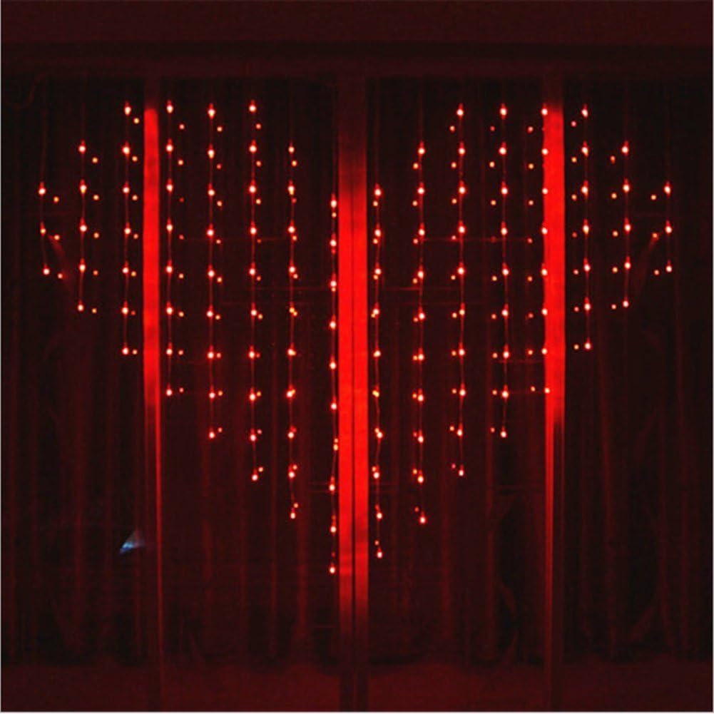 ANJAYLIA String Lights, 16.5Ft/5M 50leds Bright Light Party Home Festival Decorations Battery Operated Lights(Red)