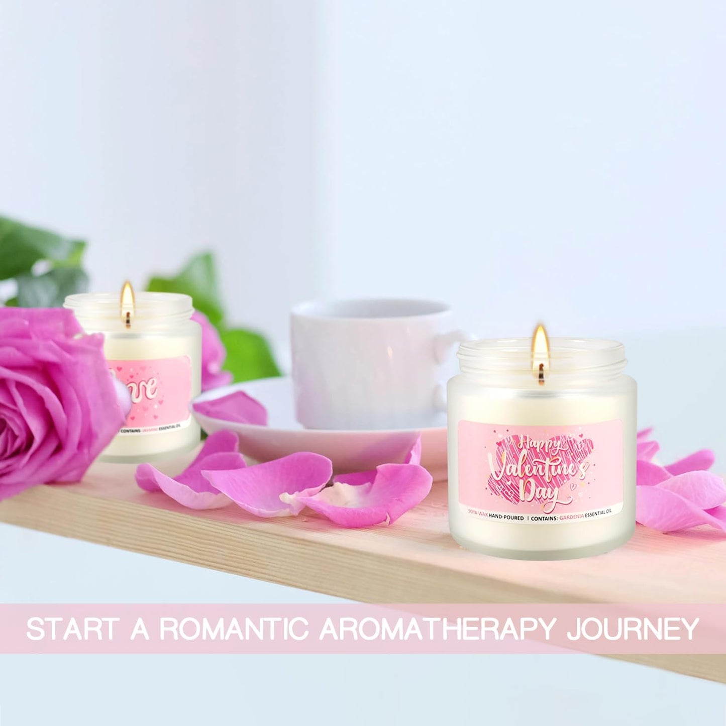 Candle Gifts,6pack Valentine's Scented Candle-Long Lasting Burning-Aromatherapy Candle for Men Husband Boyfriend,Romantic Gifts for Women, Girlfriend Wife,Mother,Home Decor,Anniversary