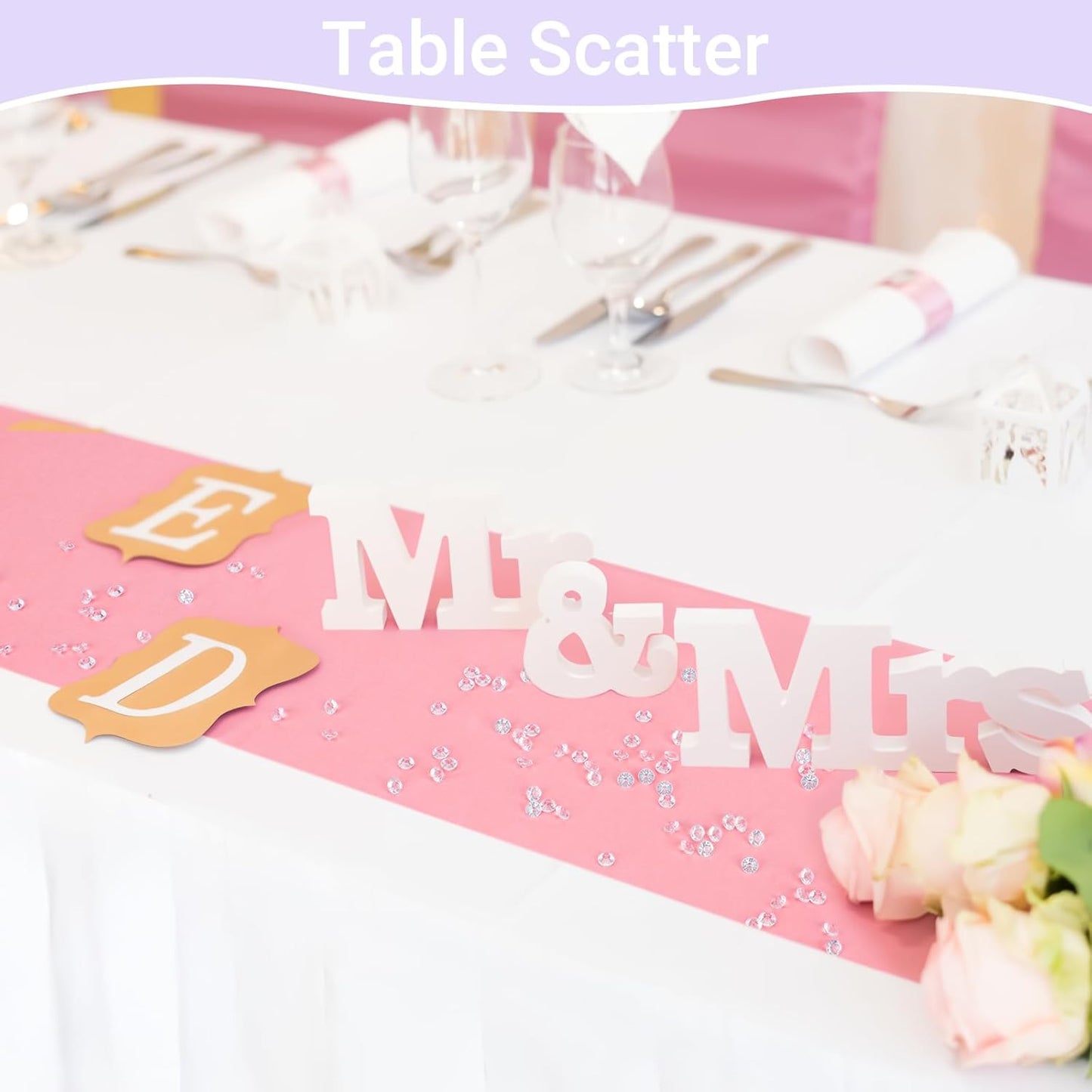 SUREAM 4500PCS Clear Ice Rocks for Vase Filler, 6mm/0.24Inch Acrylic Diamonds Gems, No Holes Faux Acrylic Treasure Crystals for Art Crafts, Wedding Table Scatter, Birthday Party Decoration