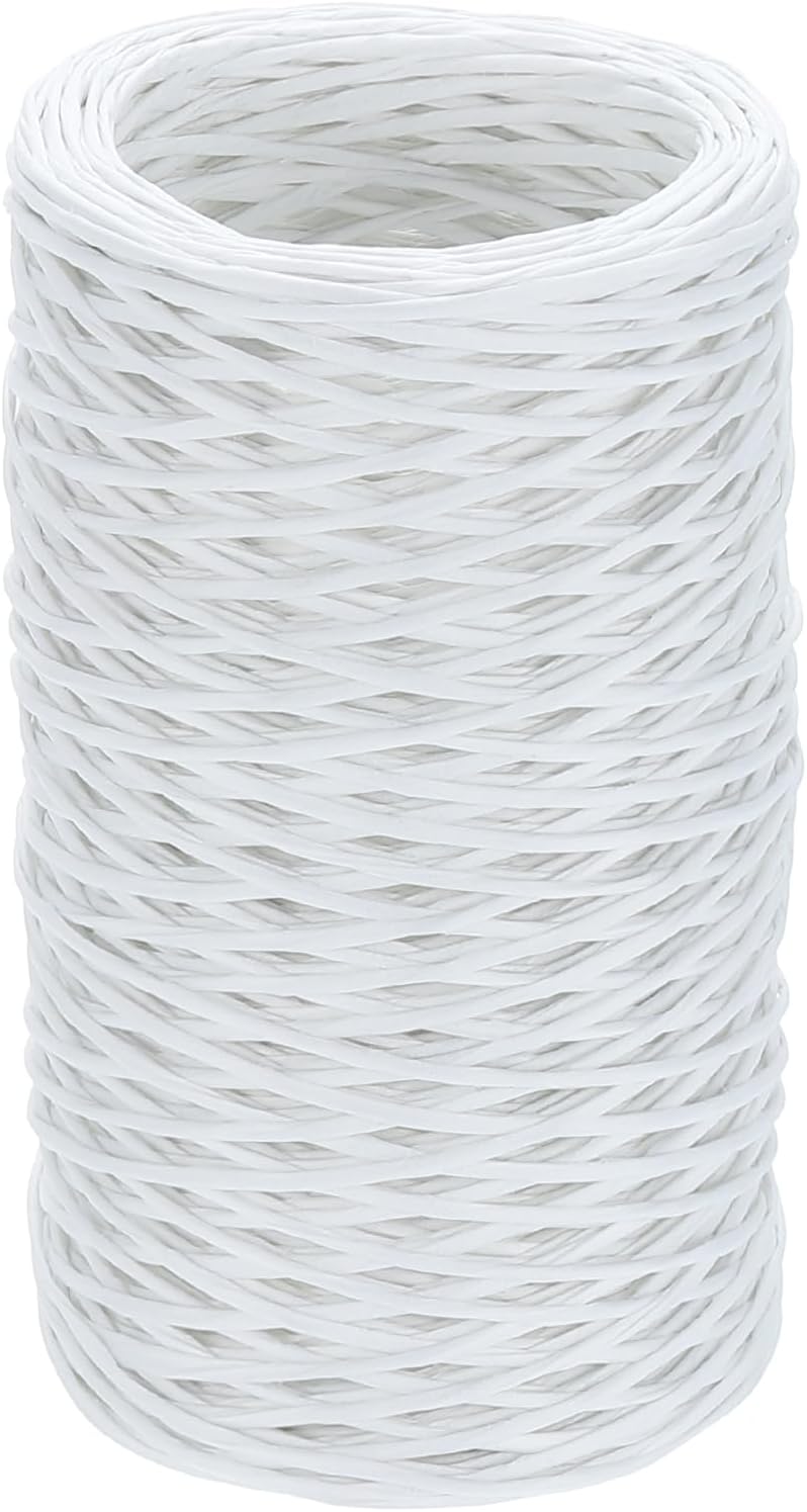 uxcell 164 Feet Floral Wire, 1mm Vine Bind Wire for DIY Crafts Flower Bouquet Christmas Wreaths White