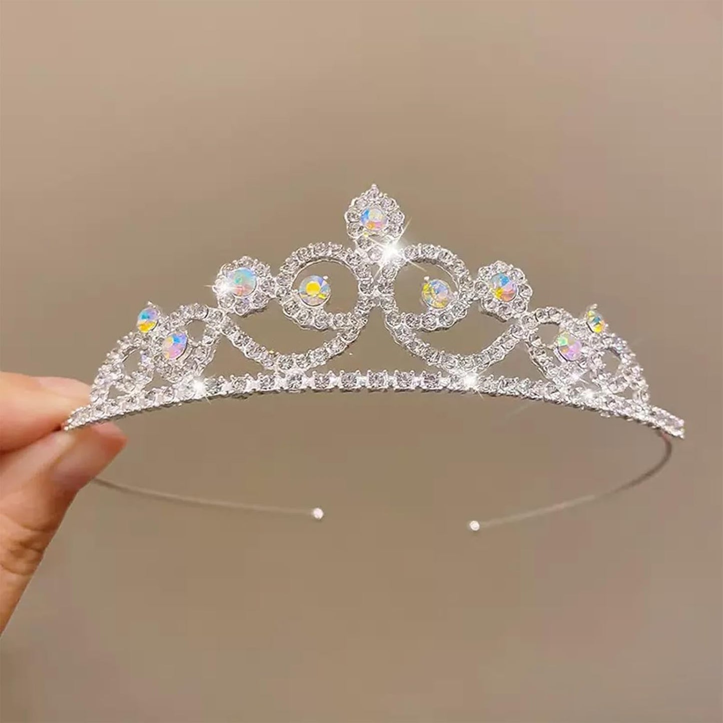 3PCS Bride Decorations Set – Satin Bride Sash, White Veil with Embroidered Letters, Silver Tiara Headband– Elegant Bridal Accessories for Wedding, Bachelorette Party