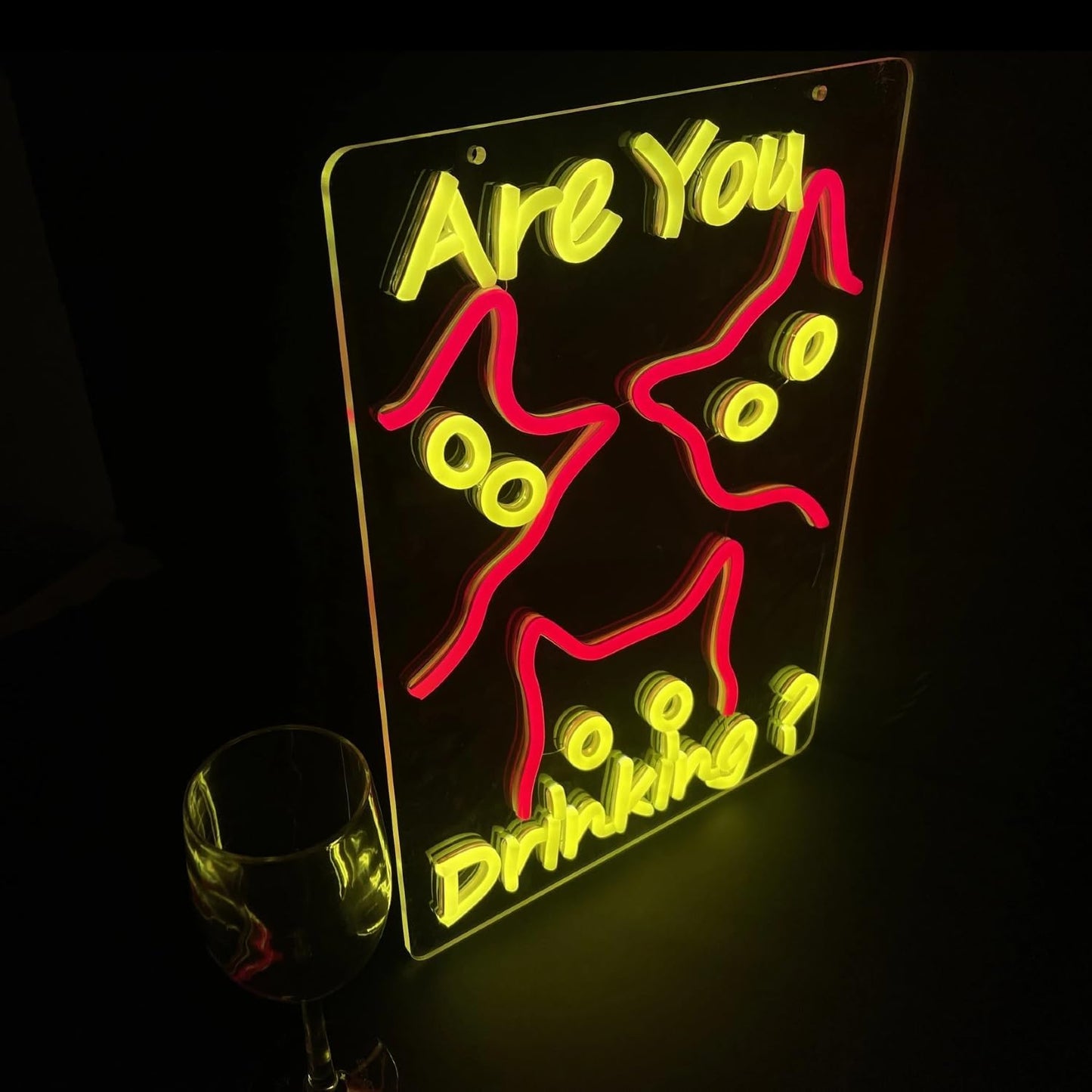 Are You Dringking Neon Sign Cat Neon Sign for Wall Decor,Cat Beer LED Neon Signs for Beer Wine Bar Kitchen Restaurant Home Pub Party Man Cave Club
