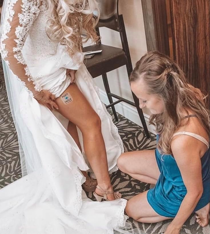 Bachelorette Party Patch, Zero Calories, Water-Resistant Recovery Patch for Parties and Nights Out - 12 Pack