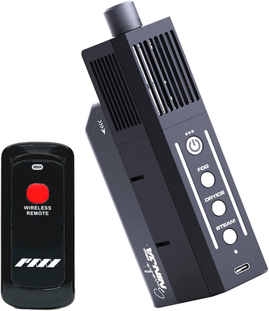 PMI SmokeNINJA PRO KIT - Portable Fog Machine with Bluetooth, 3rd Gen Haze Nozzle for Cinematic & Studio Use - Perfect for Cinematography, Photography, and Events(PRO KIT)