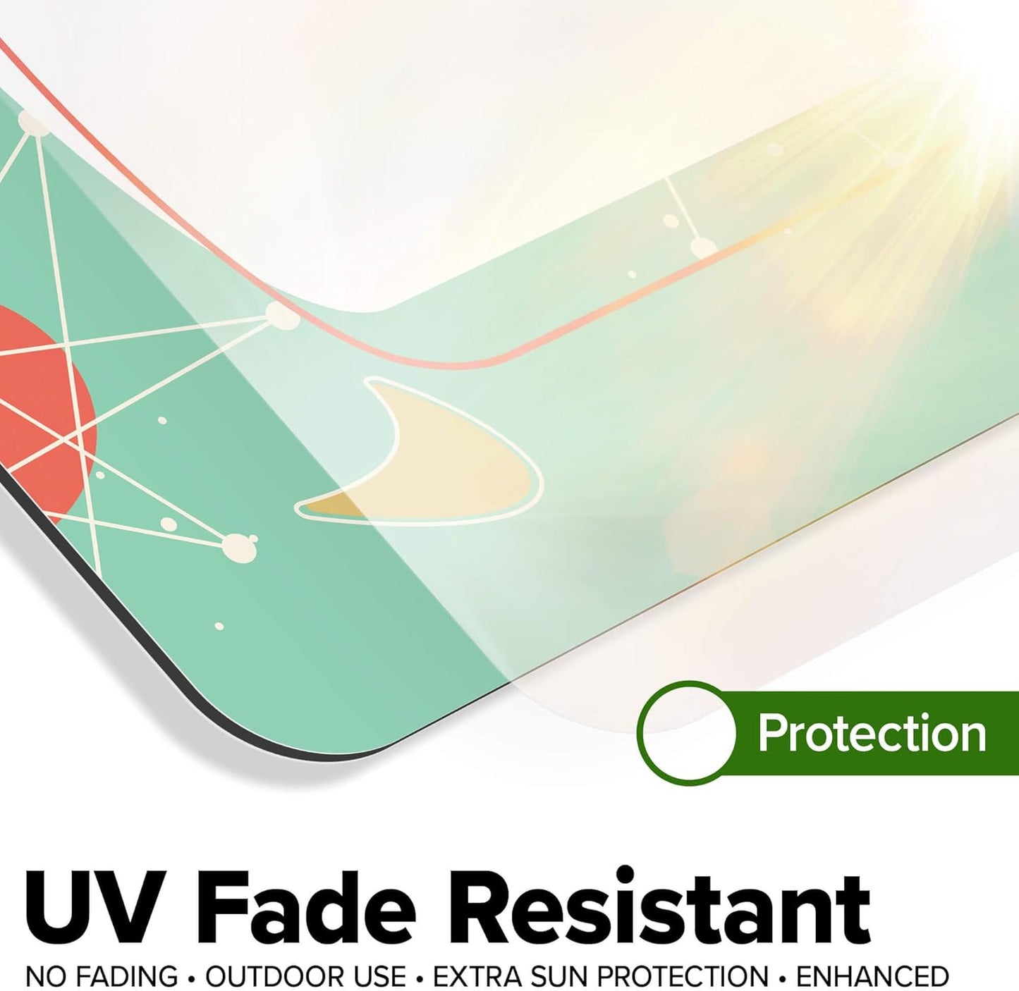 Custom Sign, Custom Street Sign, 11 Font Colors, 13 Font Styles, 4 Hole Options, 22 Sizes, 36x48 Inches, Rust Free DiBound, Fade Resistant, Made in USA by My Sign Center (Mid-Century Modern 2)