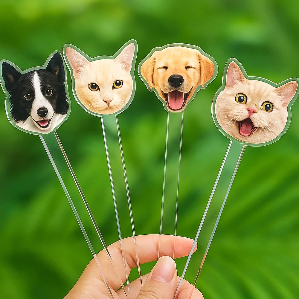 Personalized 50 pcs Double-Sided Wedding Pet Stir Sticks, Custom Dog/Cat/Face/Logo Drink Stirrers, Wedding Drink Stirrers, Decor For Weddings, Birthday, Retirement, Bachelorette Parties