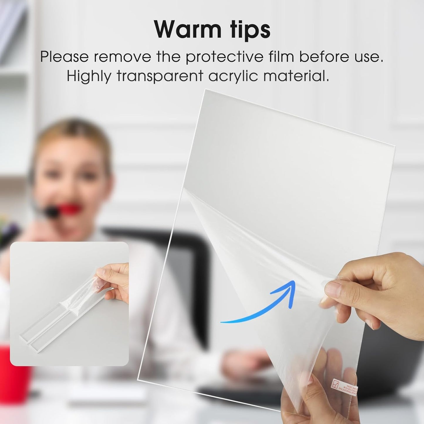 MaxGear Acrylic Sign Holder 8.5 X 11 Inches 30 Pack, Double Sided Plastic Display Stands Table Top Acrylic Frame, Clear Paper Holder Menu Flyer Stand for Stores, Restaurants, Hotels, Office