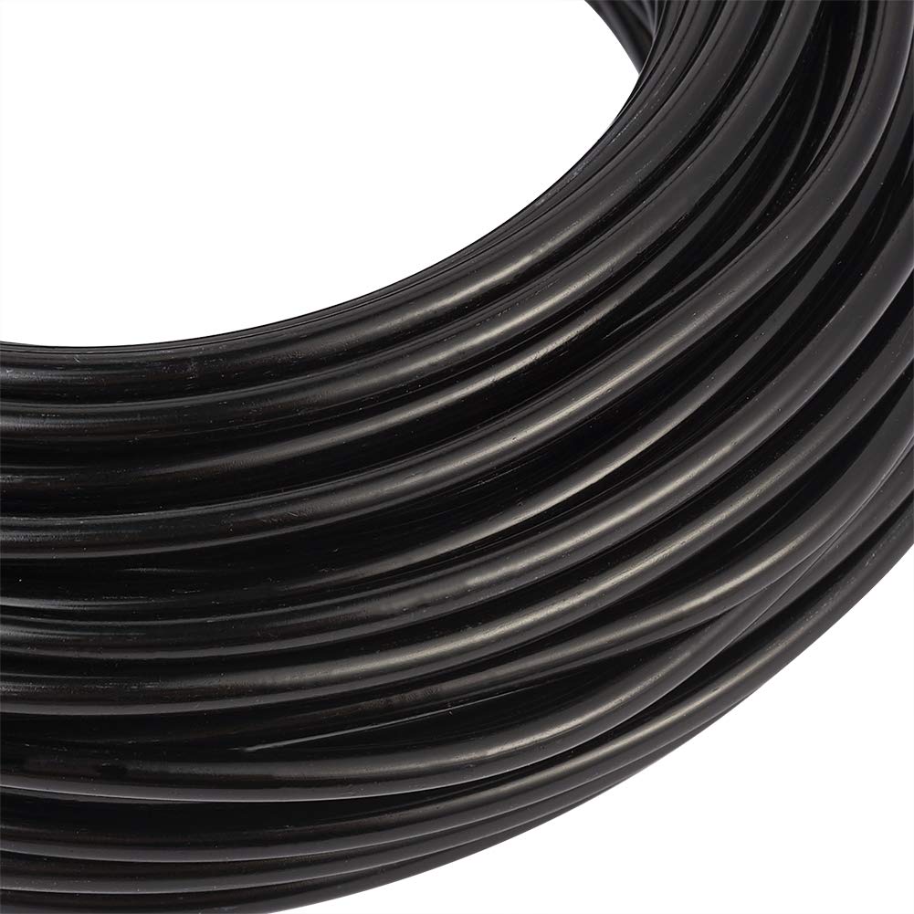 Fashewelry 65.6 Feet 3.5mm Aluminum Wire Black Bendable Metal Craft Wire for Beading Jewelry Craft Making