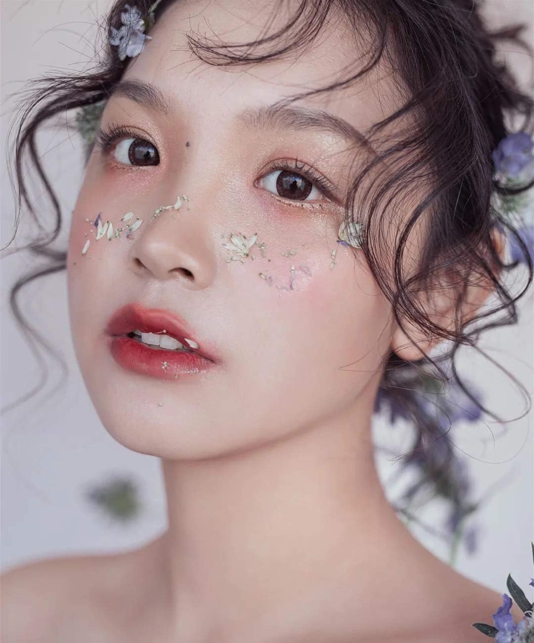 17 Types 48PCS Real Dried Pressed Flowers Leaf Plant Herbarium for DIY Resin Jewelry Making Floral Decors(Colorful)