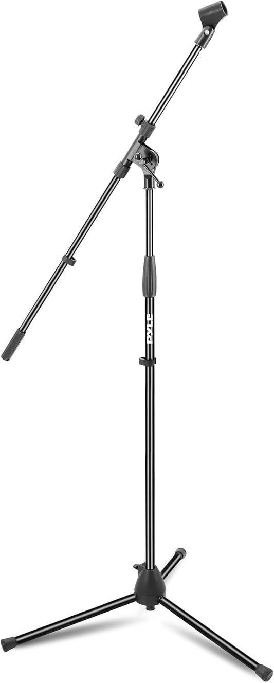 Pyle Universal Tripod Microphone Stand - Knob Boom Extends Up to 31'', Strong and Lightweight Tubing, 3.5'' x 38'' -inches, Lightweight and Collapsible Mic Stand