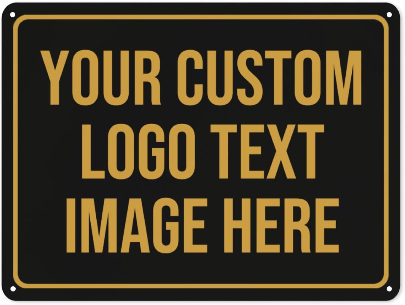 Custom Signs Outdoor Metal Sign Customized Sign - Custom Personalized Metal Signs Make Your Own Sign Add Text Photo Logo For Office Business Workplace Home Bar Indoor Outdoor Use 8"x12"