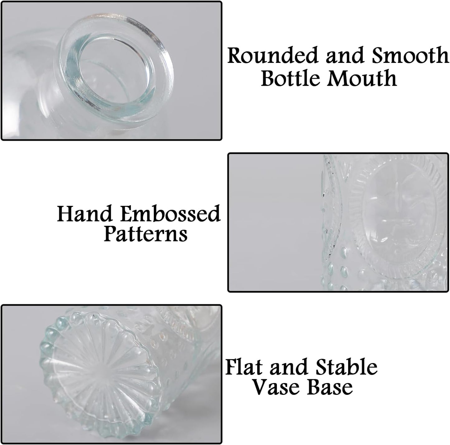 Bud Vases in Bulk 30, Clear Glass Bud Vases for Centerpieces, Small Vase for Flowers, Mini Vintage Flower Vase for Centerpieces, Wedding Table Decor, Home Decor