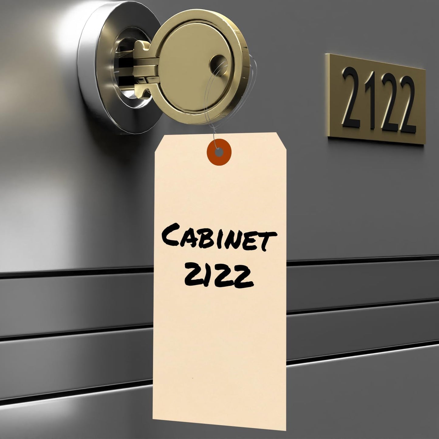 SmartSign Blank Manila Shipping Tags with Wire, Size-10, Pack of 100, 15pt Thick Prewired Cardstock Tag, 7.25 x 3.625 inch Paper Hang Tags with Reinforced Fiber Patch