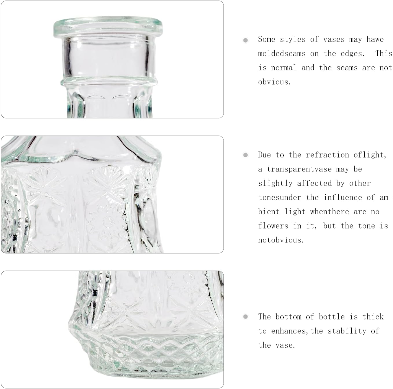 30 Pcs Bud Vase Set, Vases for Centerpieces, Cute Glass Bud Vases in Bulk, Small Vases for Flowers, Mini Vase Set for Wedding Decorations, Home Table Flower Décor