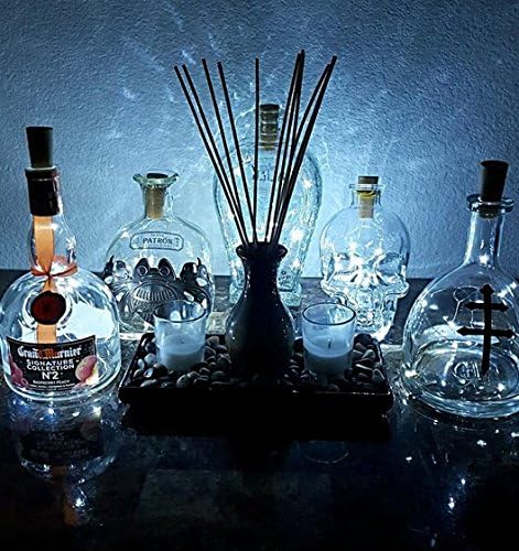 Wine Bottle Lights with Cork, 10 Pack Battery Operated LED Cork Shape Silver Copper Wire Colorful Fairy Mini String Lights for DIY, Party, Decor, Christmas, Halloween,Wedding (Cool White)